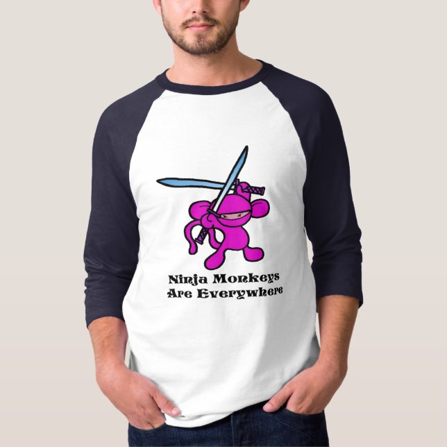 Pink Ninja OverHead T-Shirt (Front)