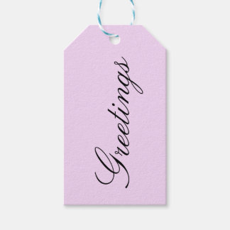 Pink no.1, Solid Pastel Pink, Gift Tag