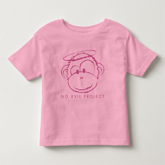 Pink No Evil Project Toddler Shirt (Front)