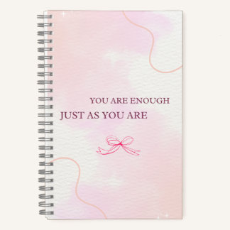 pink notebook, cute journal, kawaii stationery notebook