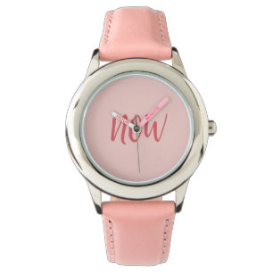 Pink NOW Watch – Minimalist Mindfulness Present Mo