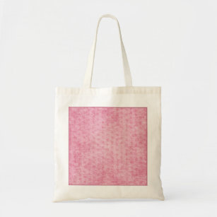Pink Nubby Chenille Fabric Texture Tote Bag