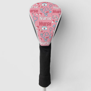 Pink Nurse Life Seamless Pattern (1) Golf Head Cover