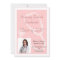 Pink Nursing School Photo Graduation Announcement