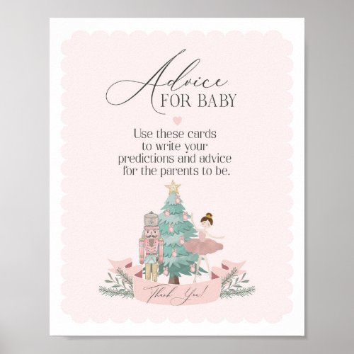 pink nutcracker baby shower advice for baby sign