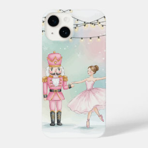 Pink Nutcracker & Ballerina Christmas iPhone 14 Case