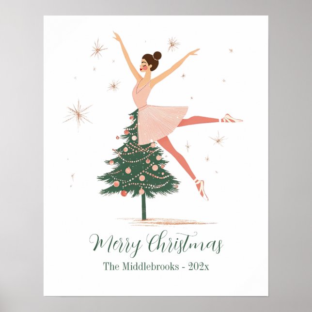 Pink Nutcracker Ballerina  Poster (Front)