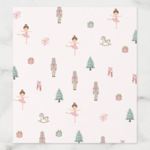 Pink Nutcracker Ballet Baby Shower Envelope Liners