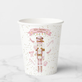 Pink Nutcracker Ballet Paper Cups