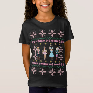 Pink Nutcracker Ballet Ugly Christmas Sweater Grap
