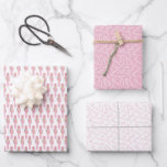 Pink Nutcracker Candy Canes Christmas Holidays Wrapping Paper Sheets<br><div class="desc">Christmas Holidays gift wrap sheets with patterns made from my own watercolor illustrations. The kit features one sheet of pink watercolor Nutcracker wooden toy soldiers, one sheet with candy canes and a pink background and one sheet with candy canes on a white background. Great if you are trying to mix...</div>