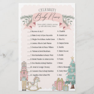 pink nutcracker celebrity baby names shower game