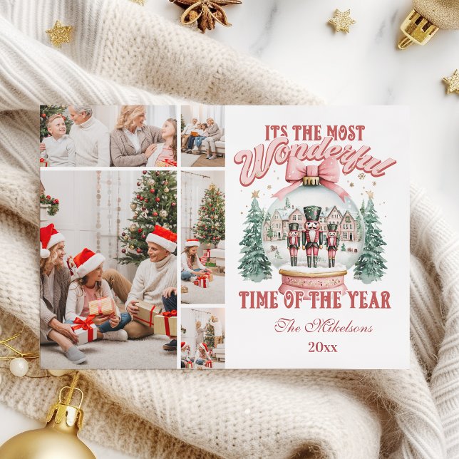  Pink  Nutcracker Christmas 5 Photo  Wonderland Gl Holiday Card (Creator Uploaded)