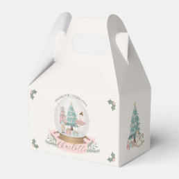 Pink Nutcracker Christmas birthday party december Favor Boxes