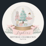 pink nutcracker christmas birthday party favor tag<br><div class="desc">Celebrate your little sugar plum's birthday with this magical Pastel Pink Nutcracker First Birthday Bundle. This delightful printable party decor captures the magic of a Christmas Winter Wonderland theme, perfect for your girl's special day. Instantly downloadable, the bundle features a whimsical array of Sugar Plum holiday decorations, infusing the atmosphere...</div>