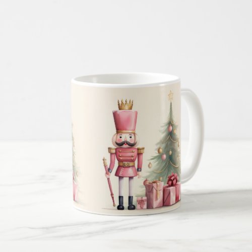 Pink Nutcracker Christmas Mug