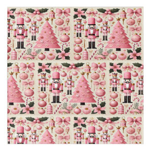 Pink Nutcracker Christmas Tree  Acrylic Print