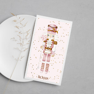 Pink Nutcracker Guest Towel