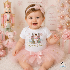 Pink Nutcracker Little Sugar Plum Wonderland  Baby Bodysuit