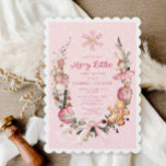 Pink Nutcracker Merry Little Baby Shower  Invitation<br><div class="desc">Get ready to celebrate in style with this adorable Pink Nutcracker Merry Little Baby Shower invitation! Featuring a whimsical nutcracker design in soft pinks and festive accents, this invitation is perfect for a magical winter baby shower. Customize the text to match your special event, and create a memorable celebration that...</div>