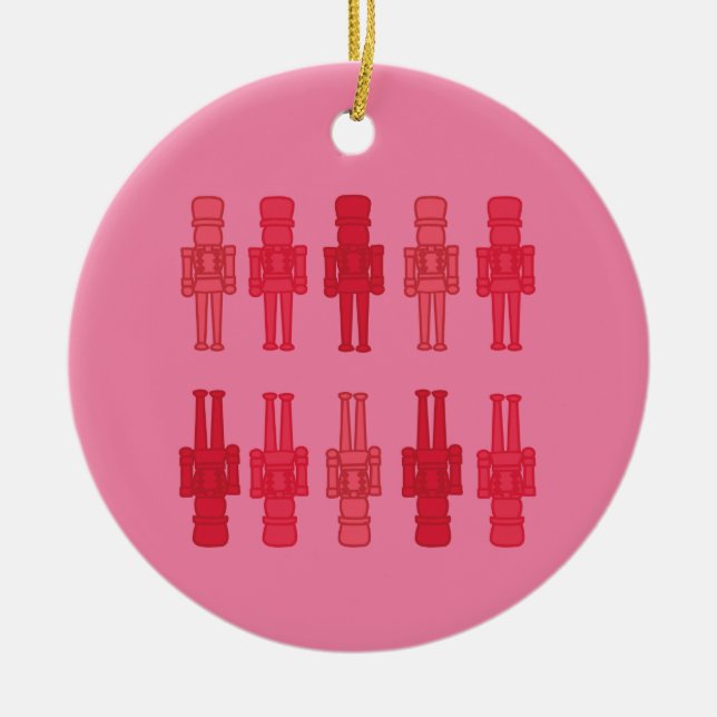 Pink Nutcracker Ornament (Front)