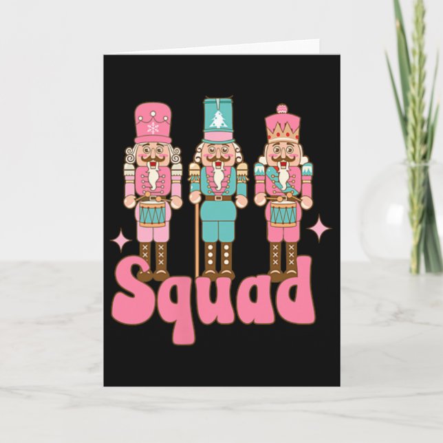 Pink Nutcracker Squad In My Nutcracker Era Christm Card (Front)