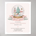 pink nutcracker time capsule advice for birthday poster<br><div class="desc">Transport your celebrations into a dreamy winter wonderland with delicate shades of pastel pink, creating a fresh twist on the classic Nutcracker theme. This theme brings together the warmth of holiday spirit and the chicness of modern design, ensuring your party is not only festive but also a visual masterpiece. ★...</div>