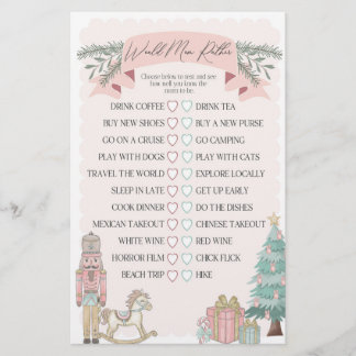 pink nutcracker would mom rather baby shower game