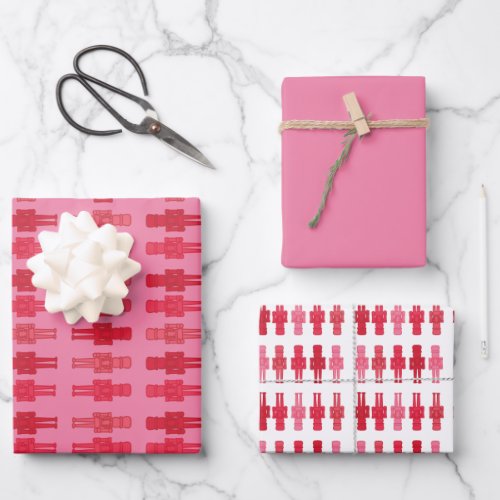 Pink Nutcracker Wrapping Paper Sheets