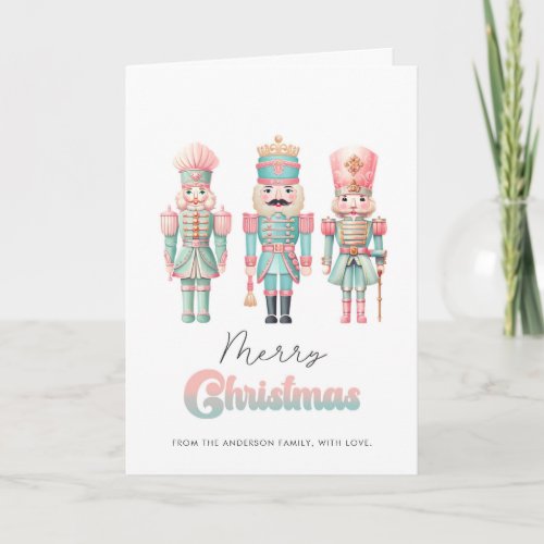 Pink Nutcrackers Card