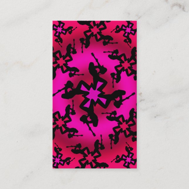 "Pink Oasis" Business Card (Front)