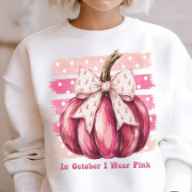 Pink October Breast Cancer Awareness Pumpkin