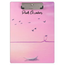Pink October Pastel Art