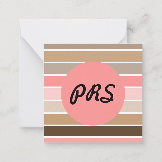 Pink of a Conch Seashell Note Card (Front)