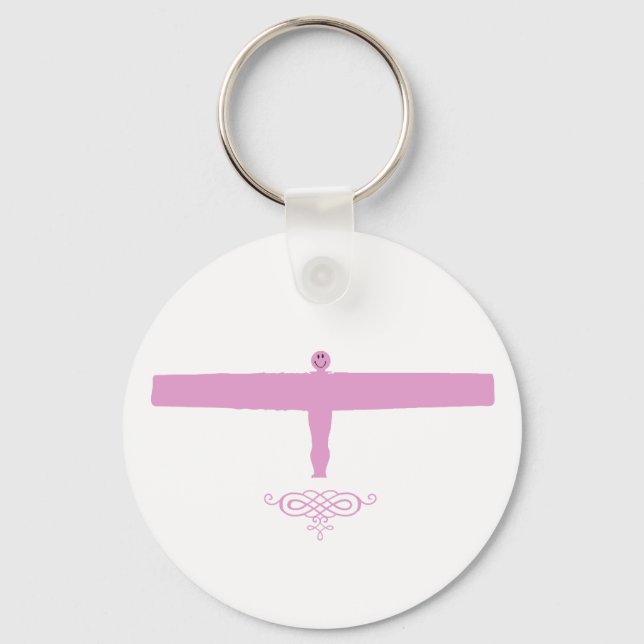 pink of the north keychain (Front)