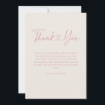 Pink Oh Baby Heart Calligraphy Simple Baby Shower Thank You Card<br><div class="desc">Pink Oh Baby Heart Calligraphy Simple Baby Shower Thank You Card features an adorable modern calligraphy with a heart in the middle.</div>