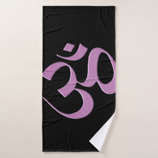 Pink Om Bath Towel