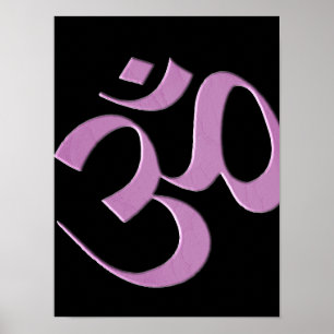 Pink Om  Poster
