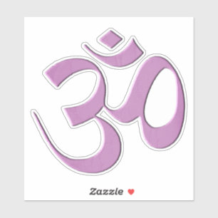 Pink Om Sticker