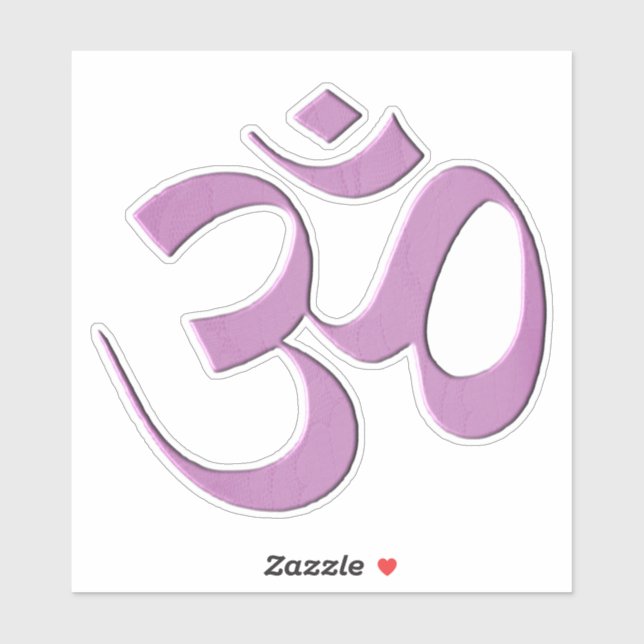 Pink Om  Sticker (Sheet)