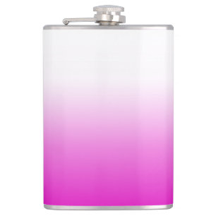 Pink Ombr Gradient Background Design-60416 Flask