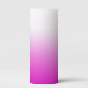 Pink Ombr Gradient Background Design-60416 Pillar Candle