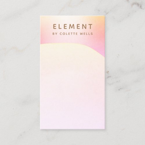 Pink Ombre Abstract Watercolor Business Card