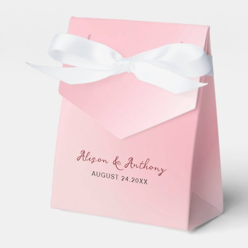 Pink Ombre Background Favor Boxes