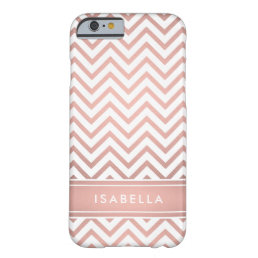 Pink Ombre Chevron Pattern Simple Modern Monogram Barely There iPhone 6 Case