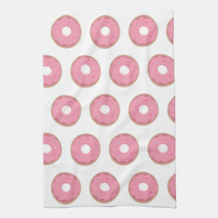 Pink Ombre Donuts Donut Sprinkles Bakery Kitchen Towel