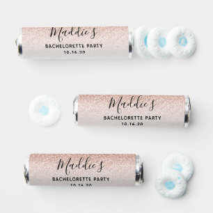 Pink Ombre Glitter Bachelorette Party Favor Mints