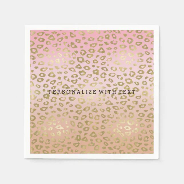 Pink Ombre Gold Leopard Print Paper Napkins Zazzle pink-ombre-gold-leopard-print-paper-napkins-zazzle
