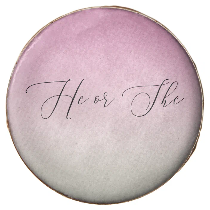 Pink Ombre He Or She Gender Reveal Cookies Zazzle Com Pink Ombre He Or She Gender Reveal Cookies Zazzle Com