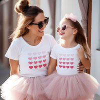 Pink Ombre Hearts Valentines Day